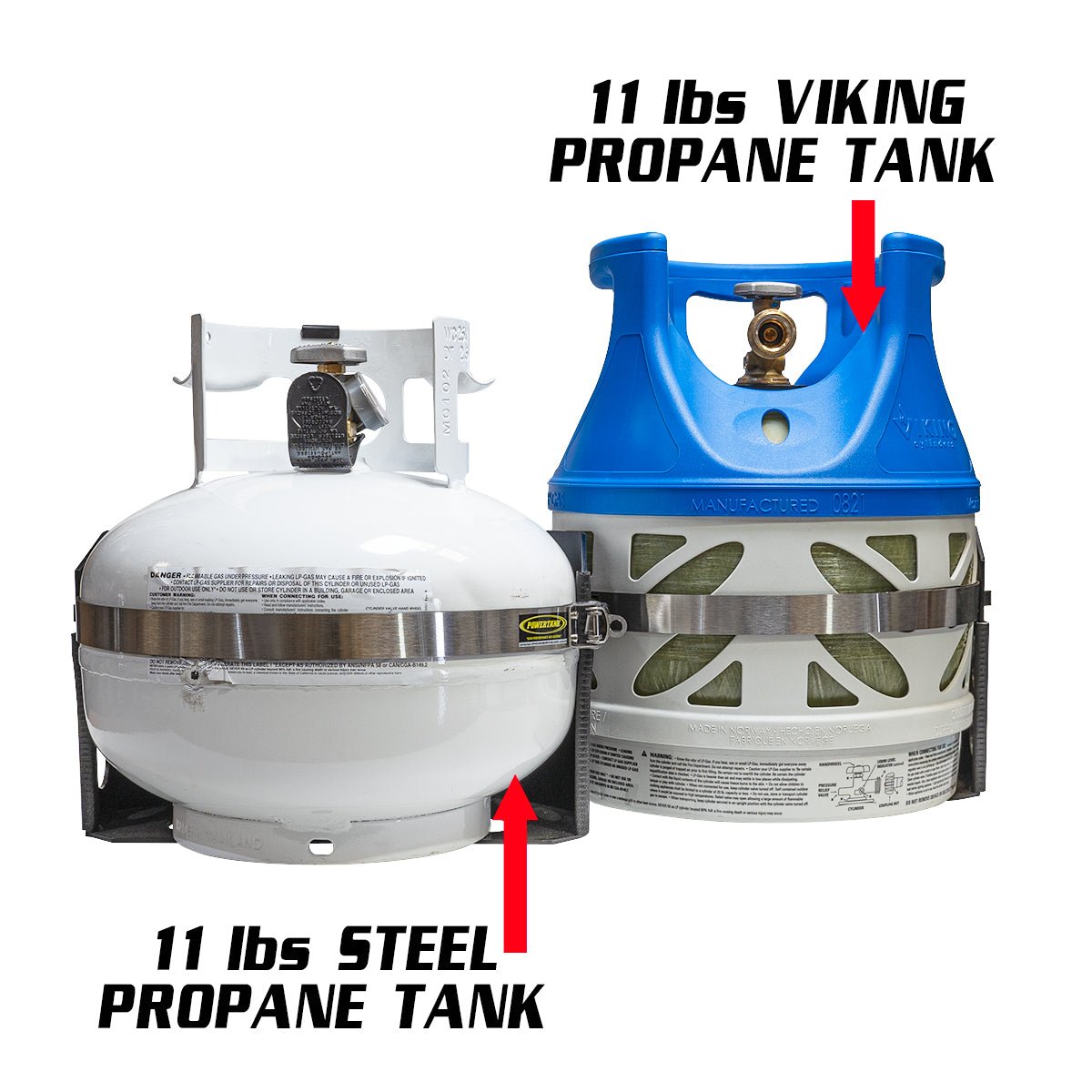 Tor LOCKER Bracket for 11 lb Squatty Propane Tank & 11 lb Viking Composite Tank - Xtrusion Overland