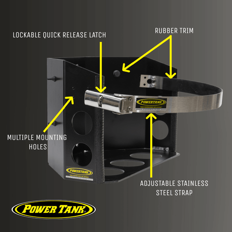 Tor LOCKER Bracket for 11 lb Squatty Propane Tank & 11 lb Viking Composite Tank - Xtrusion Overland