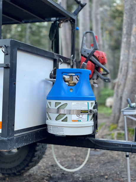 Tor LOCKER Bracket for 11 lb Squatty Propane Tank & 11 lb Viking Composite Tank - Xtrusion Overland