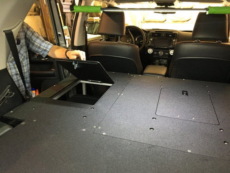 Toyota 4Runner 2010 - 2024 5th Gen. - Second Row Seat Delete Plate System - Module Height - Xtrusion Overland