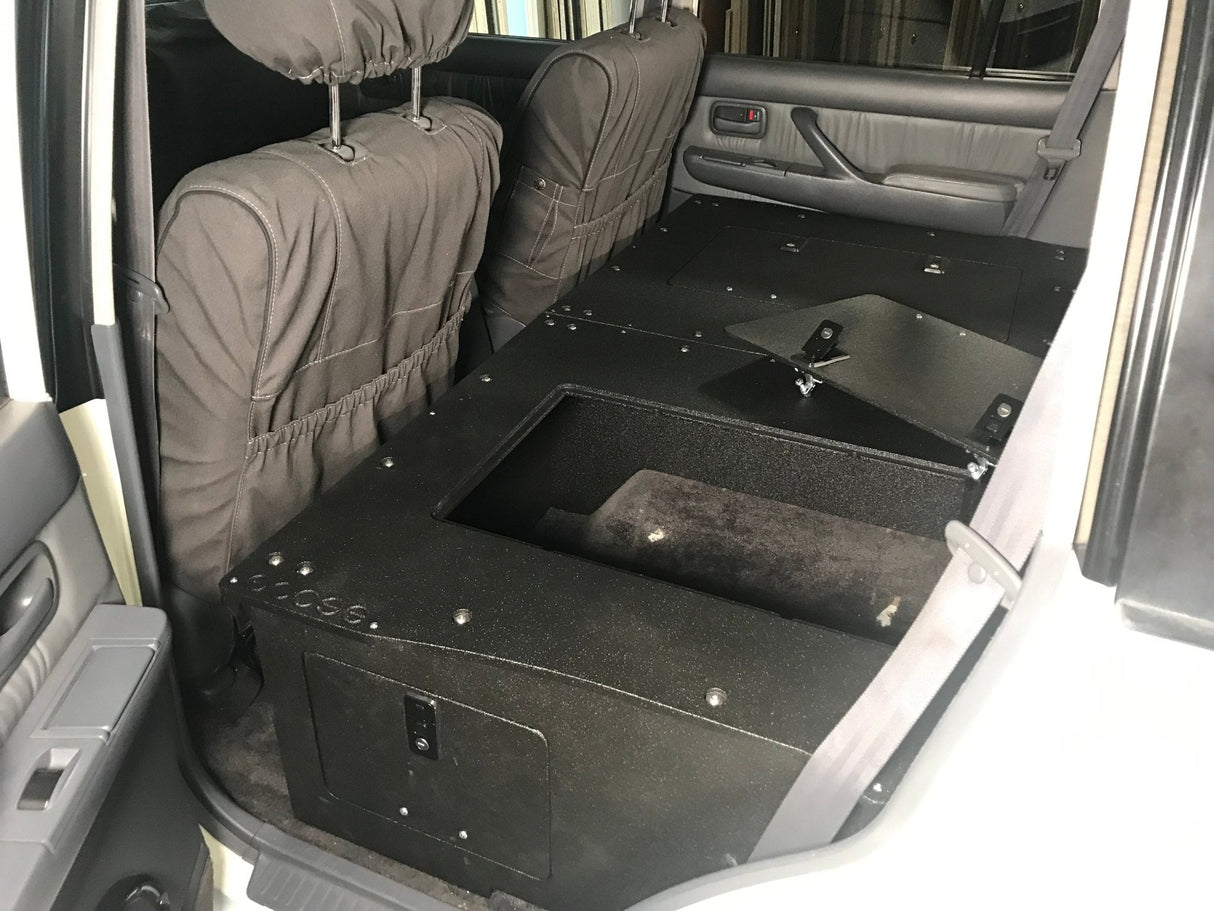 Toyota Land Cruiser 1991 - 1997 80 Series - Second Row Seat Delete Plate System - Module Height Platform - Xtrusion Overland