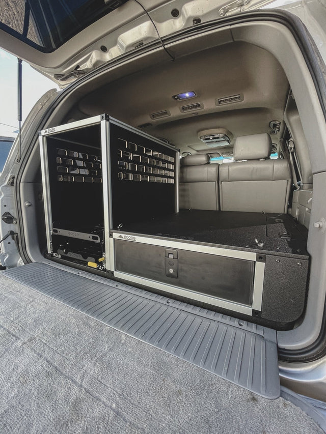 Toyota Land Cruiser 1998 - 2007 100 Series - Single Drawer Module with Fitted Top Plate - 24 - 3/16"W x 8"H x 40"D - Xtrusion Overland