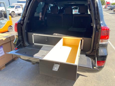 Toyota Land Cruiser 2008 - 2021 200 Series - Side x Side Drawer Module with Fitted Top Plate - Xtrusion Overland
