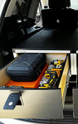 Toyota - Sequoia - 2023 - Present - 3rd Gen - Explore Series - Single Drawer - 19 - 3/16" Width x 38" Deep x 10" High - Drawer Module with Short Drawer 20" and Storage Space Behind Drawer - Xtrusion Overland
