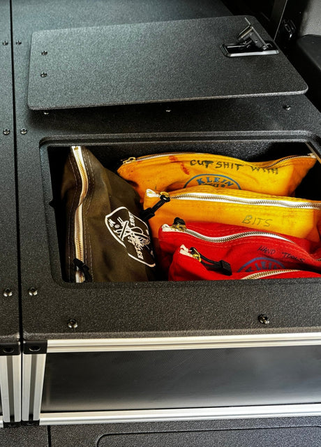 Toyota - Sequoia - 2023 - Present - 3rd Gen - Explore Series - Single Drawer - 19 - 3/16" Width x 38" Deep x 10" High - Drawer Module with Short Drawer 20" and Storage Space Behind Drawer - Xtrusion Overland