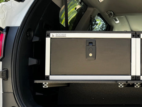Toyota - Sequoia - 2023 - Present - 3rd Gen - Explore Series - Single Drawer - 19 - 3/16" Width x 38" Deep x 10" High - Drawer Module with Short Drawer 20" and Storage Space Behind Drawer - Xtrusion Overland