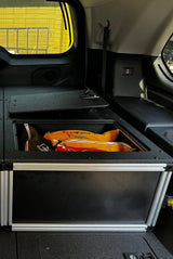 Toyota - Sequoia - 2023 - Present - 3rd Gen - Explore Series - Single Drawer - 19 - 3/16" Width x 38" Deep x 10" High - Drawer Module with Short Drawer 20" and Storage Space Behind Drawer - Xtrusion Overland