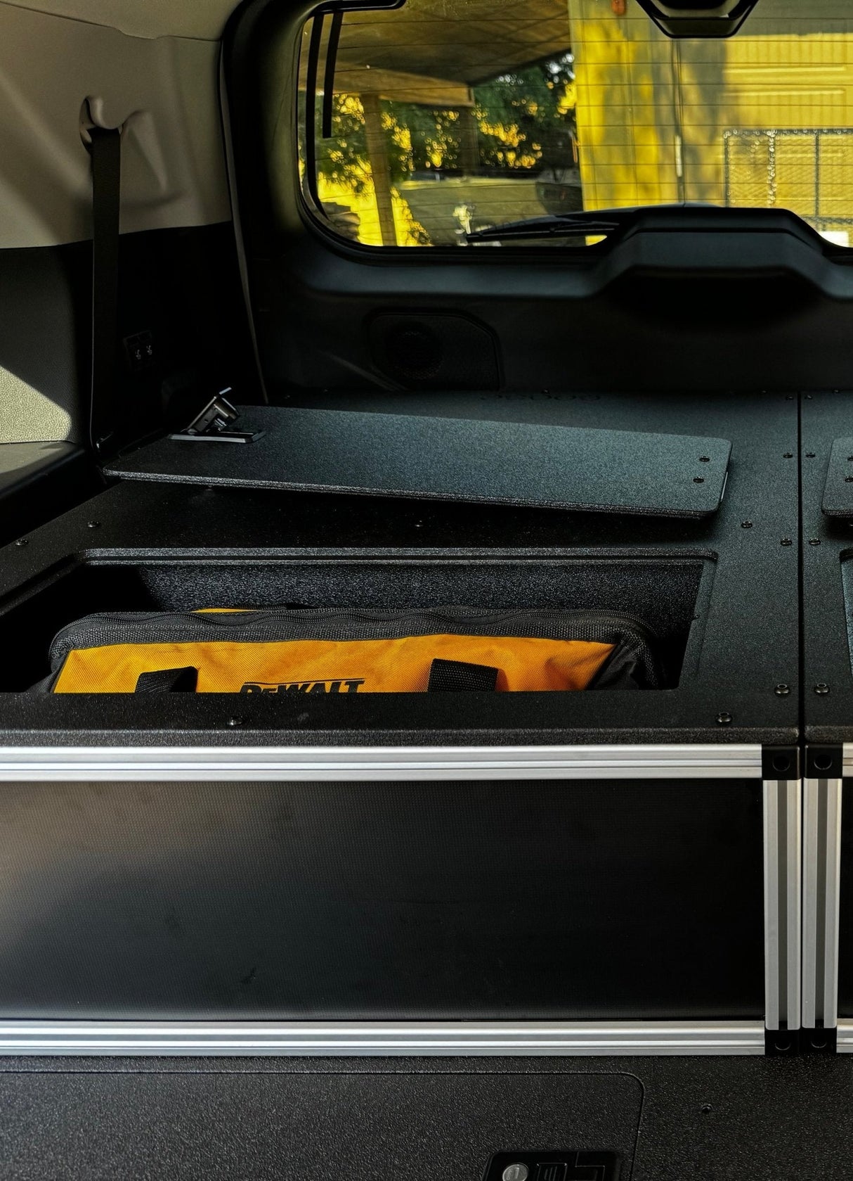 Toyota - Sequoia - 2023 - Present - 3rd Gen - Explore Series - Single Drawer - 28 - 3/16" Width x 38" Deep x 10" High - Drawer Module with Short Drawer 20" and Storage Space Behind - Xtrusion Overland