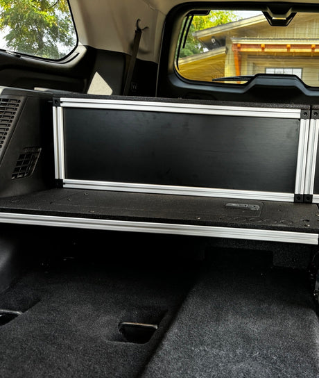 Toyota - Sequoia - 2023 - Present - 3rd Gen - Explore Series - Single Drawer - 28 - 3/16" Width x 38" Deep x 10" High - Drawer Module with Short Drawer 20" and Storage Space Behind - Xtrusion Overland
