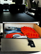 Toyota - Sequoia - 2023 - Present - 3rd Gen - Explore Series - Single Drawer - 28 - 3/16" Width x 38" Deep x 10" High - Drawer Module with Short Drawer 20" and Storage Space Behind - Xtrusion Overland