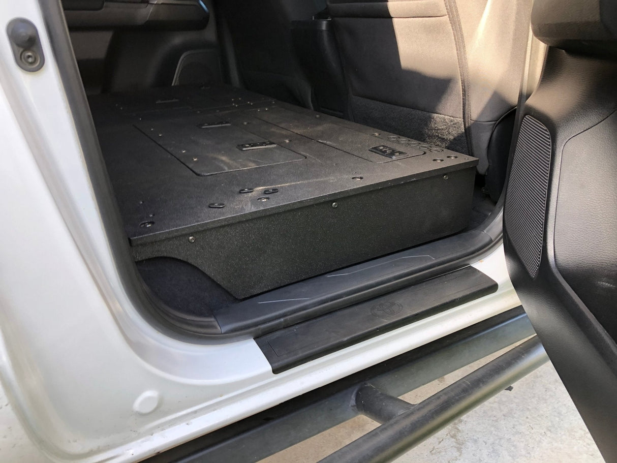 Toyota Tacoma 2005 - 2023 2nd and 3rd Gen. Double Cab - Second Row Seat Delete Infill Panels - Xtrusion Overland