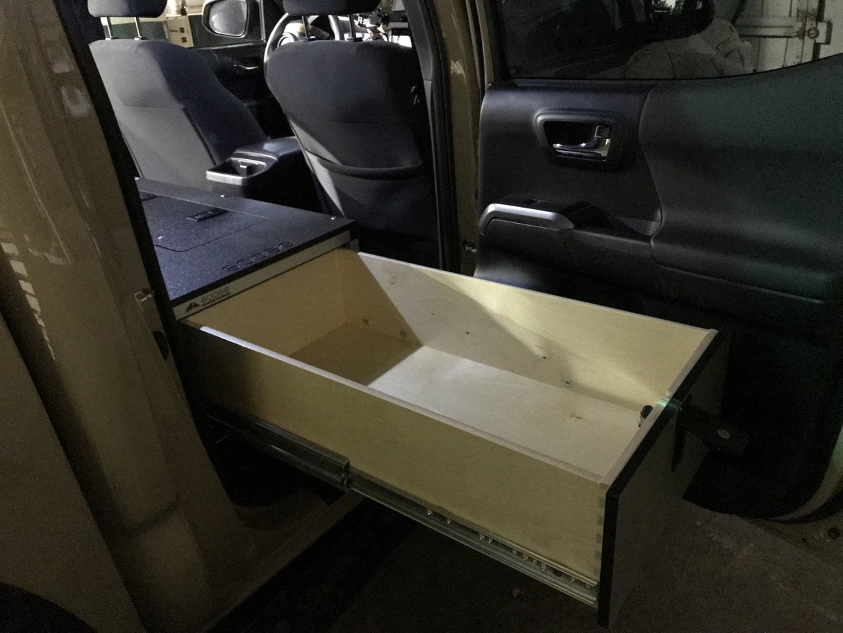 Toyota Tacoma 2005 - 2023 2nd and 3rd Gen. Double Cab - Second Row Single Drawer Module - 60% Passenger Side - Xtrusion Overland
