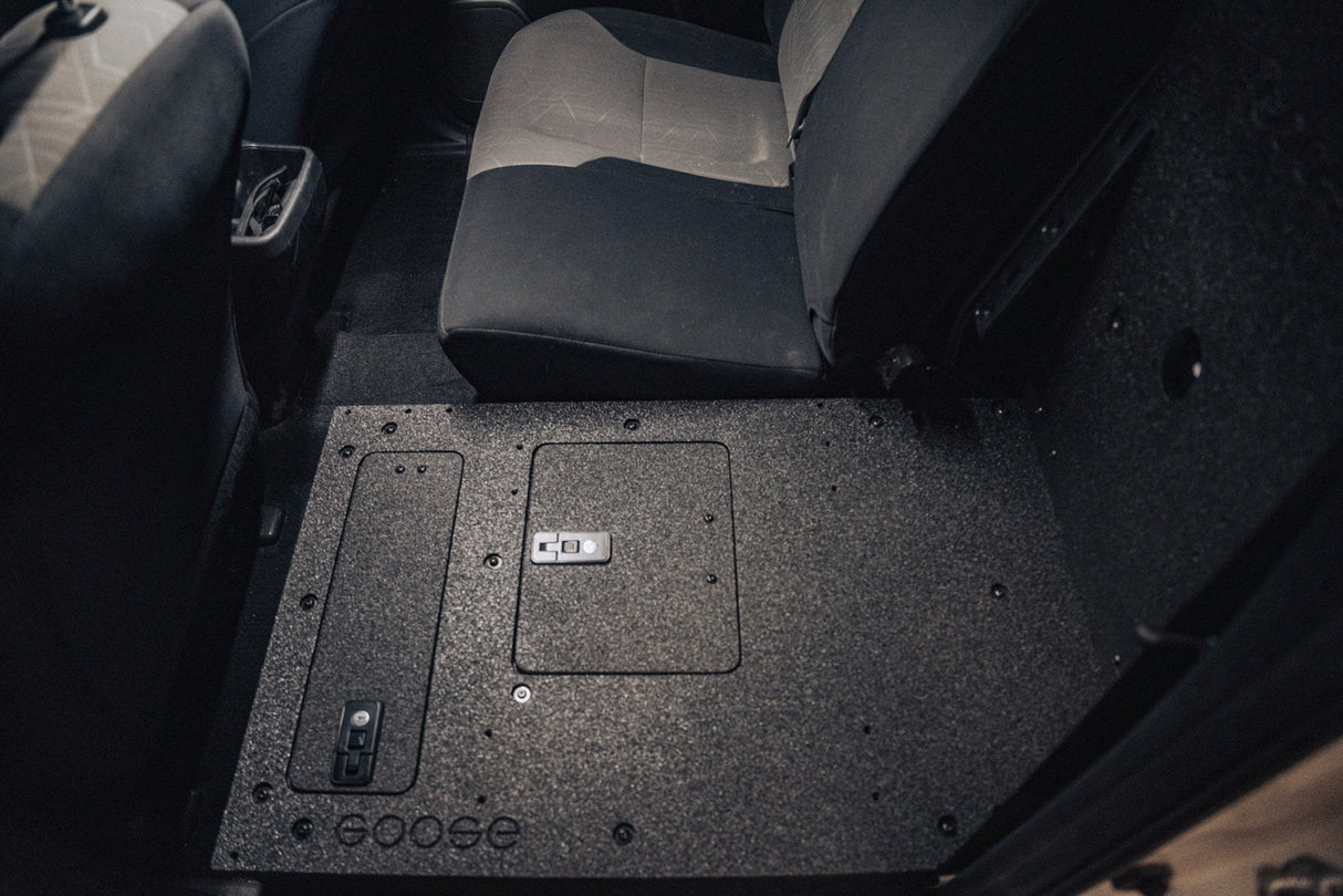 Toyota Tacoma 2005 - 2023 2nd and 3rd Gen Double Cab Version 2 - Second Row Seat Delete Plate System - Xtrusion Overland