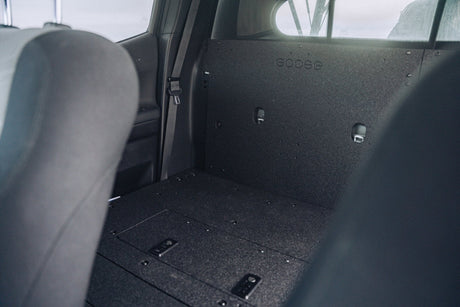 Toyota Tacoma 2005 - 2023 2nd and 3rd Gen Double Cab Version 2 - Second Row Seat Delete Plate System - Xtrusion Overland