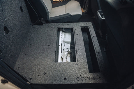 Toyota Tacoma 2005 - 2023 2nd and 3rd Gen Double Cab Version 2 - Second Row Seat Delete Plate System - Xtrusion Overland