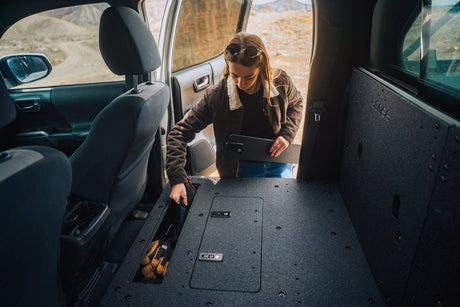 Toyota Tacoma 2005 - 2023 2nd and 3rd Gen Double Cab Version 2 - Second Row Seat Delete Plate System - Xtrusion Overland