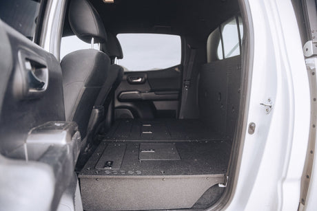 Toyota Tacoma 2005 - 2023 2nd and 3rd Gen Double Cab Version 2 - Second Row Seat Delete Plate System - Xtrusion Overland