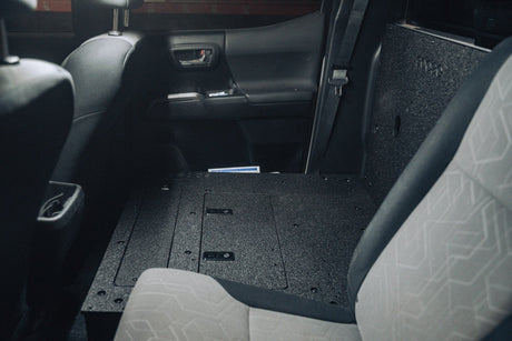 Toyota Tacoma 2005 - 2023 2nd and 3rd Gen Double Cab Version 2 - Second Row Seat Delete Plate System - Xtrusion Overland