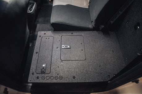 Toyota Tacoma 2005 - 2023 2nd and 3rd Gen Double Cab Version 2 - Second Row Seat Delete Plate System - Xtrusion Overland