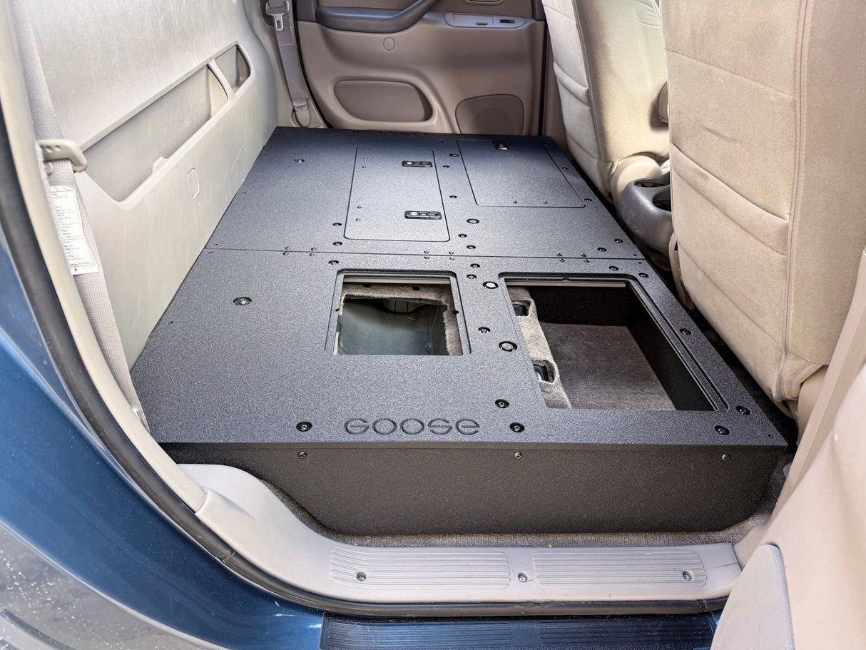 Toyota Tundra - 2000-2006 1st Gen - Double Cab - Second Row Seat Delete Plate System - Xtrusion Overland
