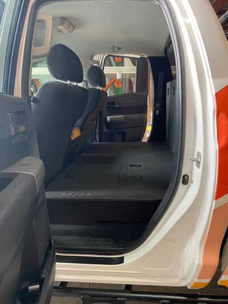 Toyota Tundra 2007 - 2013 2nd Gen. Double Cab - Second Row Seat Delete Plate System - Xtrusion Overland