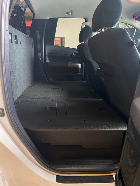 Toyota Tundra 2007 - 2013 2nd Gen. Double Cab - Second Row Seat Delete Plate System - Xtrusion Overland