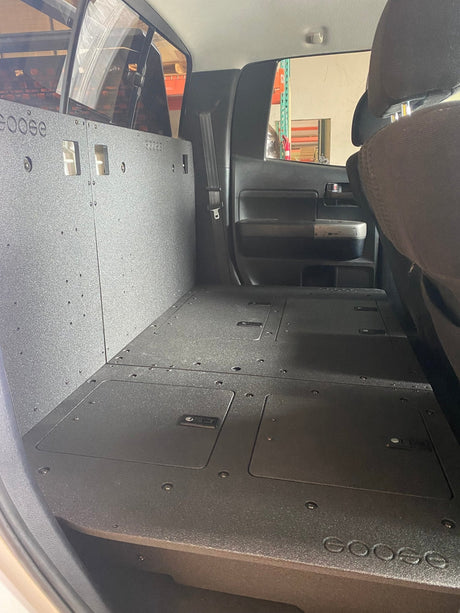Toyota Tundra 2007 - 2013 2nd Gen. Double Cab - Second Row Seat Delete Plate System - Xtrusion Overland