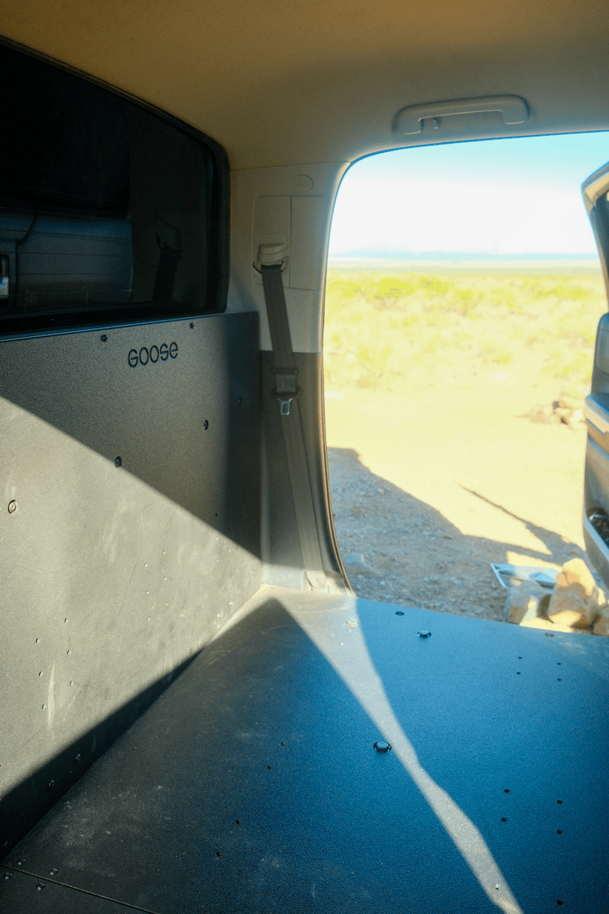 Toyota Tundra 2014-2021 2.5 Gen. CrewMax - Second Row Seat Delete Plate System - Xtrusion Overland