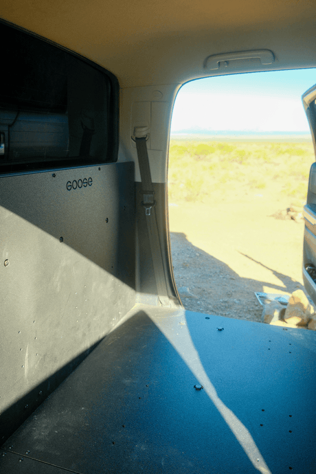 Toyota Tundra 2014-2021 2.5 Gen. CrewMax - Second Row Seat Delete Plate System - Xtrusion Overland