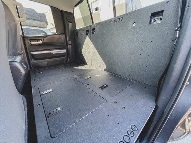 Toyota Tundra 2014 - 2021 2.5 Gen. Double Cab - Second Row Seat Delete Plate System - Xtrusion Overland