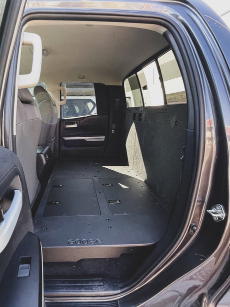 Toyota Tundra 2014 - 2021 2.5 Gen. Double Cab - Second Row Seat Delete Plate System - Xtrusion Overland