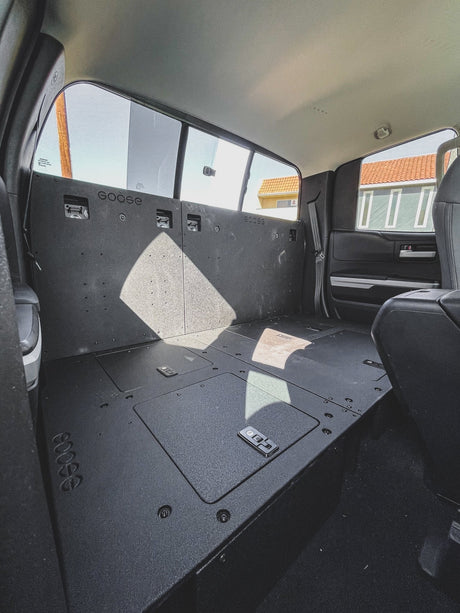 Toyota Tundra 2014 - 2021 2.5 Gen. Double Cab - Second Row Seat Delete Plate System - Xtrusion Overland