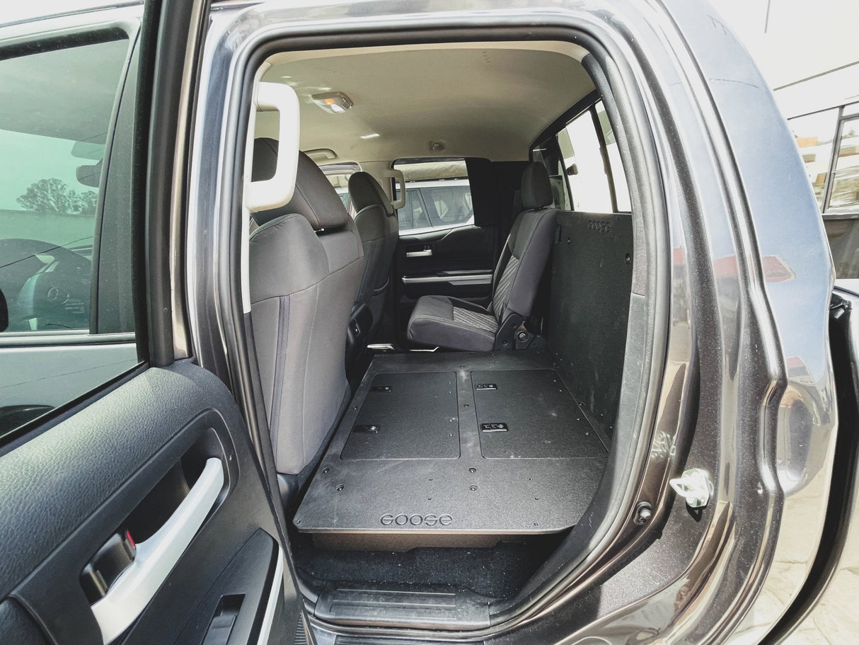 Toyota Tundra 2014 - 2021 2.5 Gen. Double Cab - Second Row Seat Delete Plate System - Xtrusion Overland