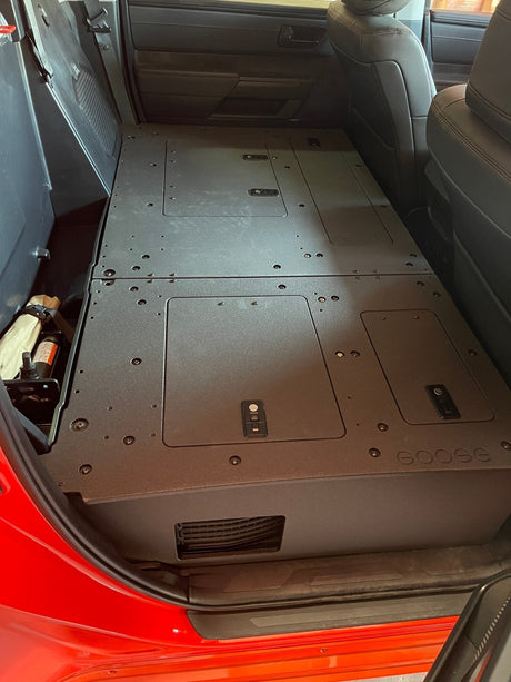 Toyota Tundra 2022 - Present 3rd Gen. CrewMax - Second Row Seat Delete Plate System - Xtrusion Overland