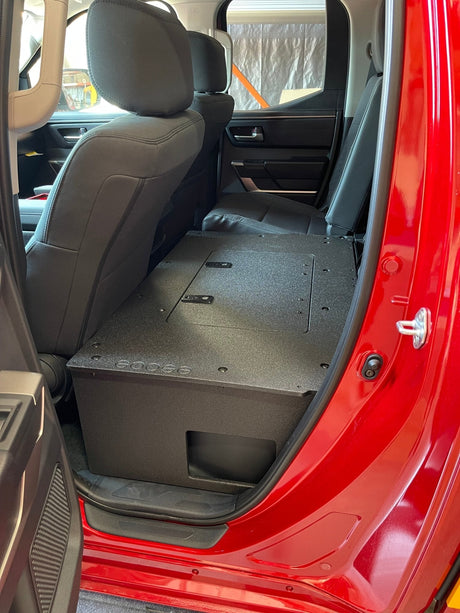 Toyota Tundra 2022 - Present 3rd Gen. DoubleCab - Second Row Seat Delete Plate System - Xtrusion Overland
