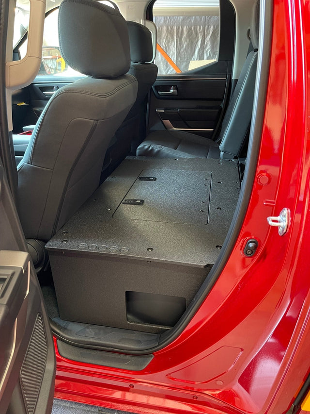 Toyota Tundra 2022 - Present 3rd Gen. DoubleCab - Second Row Seat Delete Plate System - Xtrusion Overland