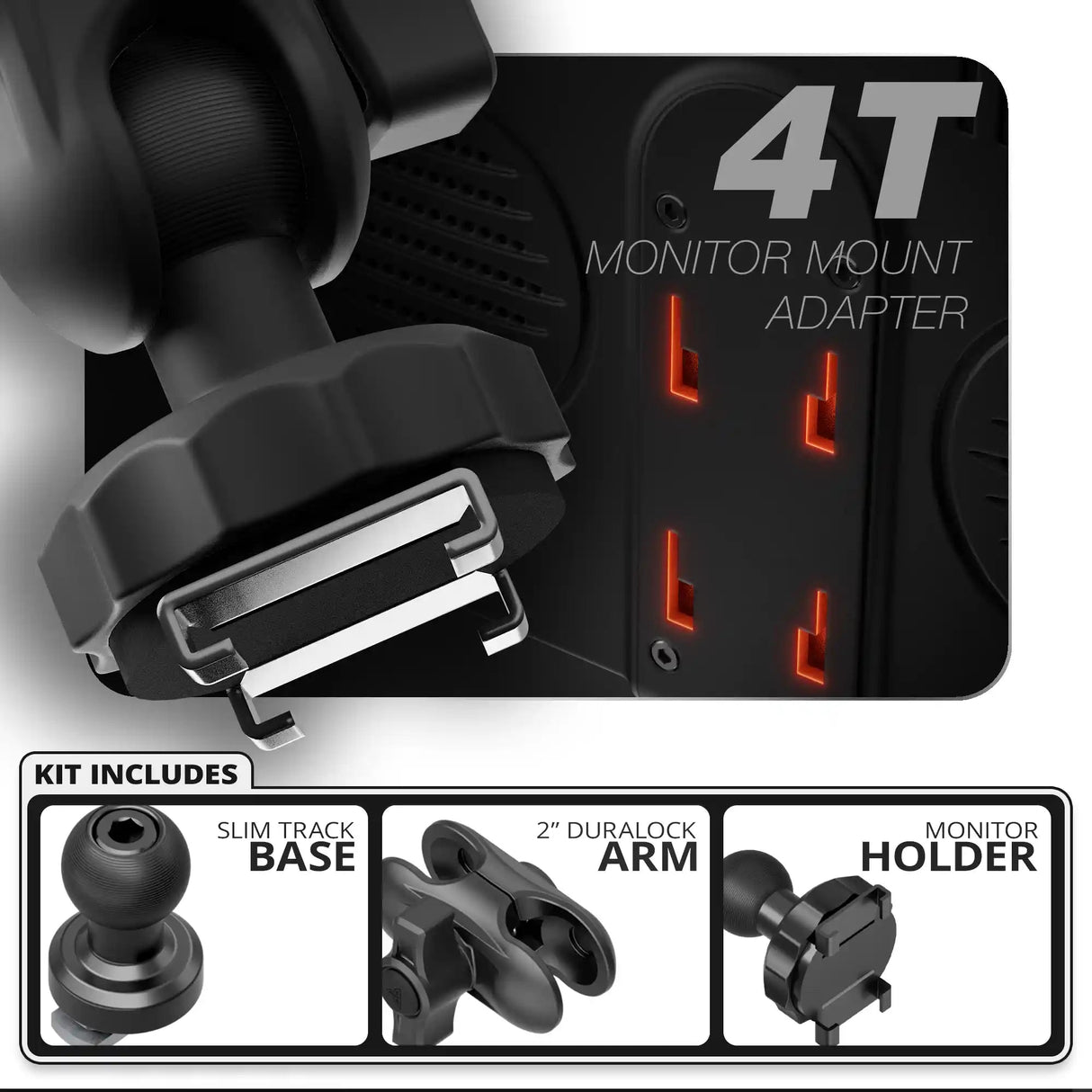 TPMS 4T | Slim Track Base | 2" DuraLock Arm - Xtrusion Overland