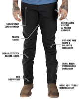 Trailblazer Boot Cut Pants - Black - Xtrusion Overland