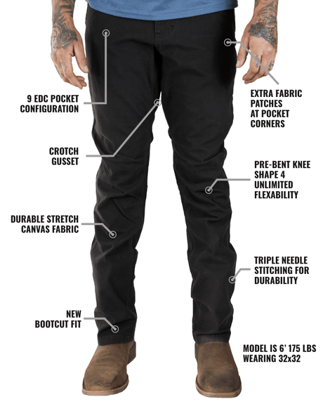 Trailblazer Boot Cut Pants - Black - Xtrusion Overland