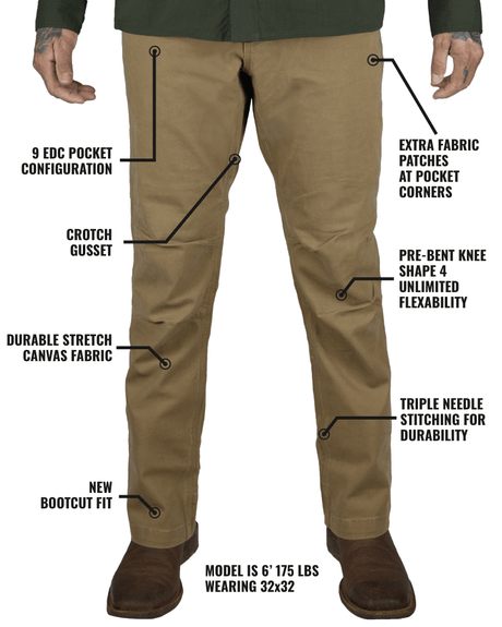 Trailblazer Boot Cut Pants - Coyote - Xtrusion Overland