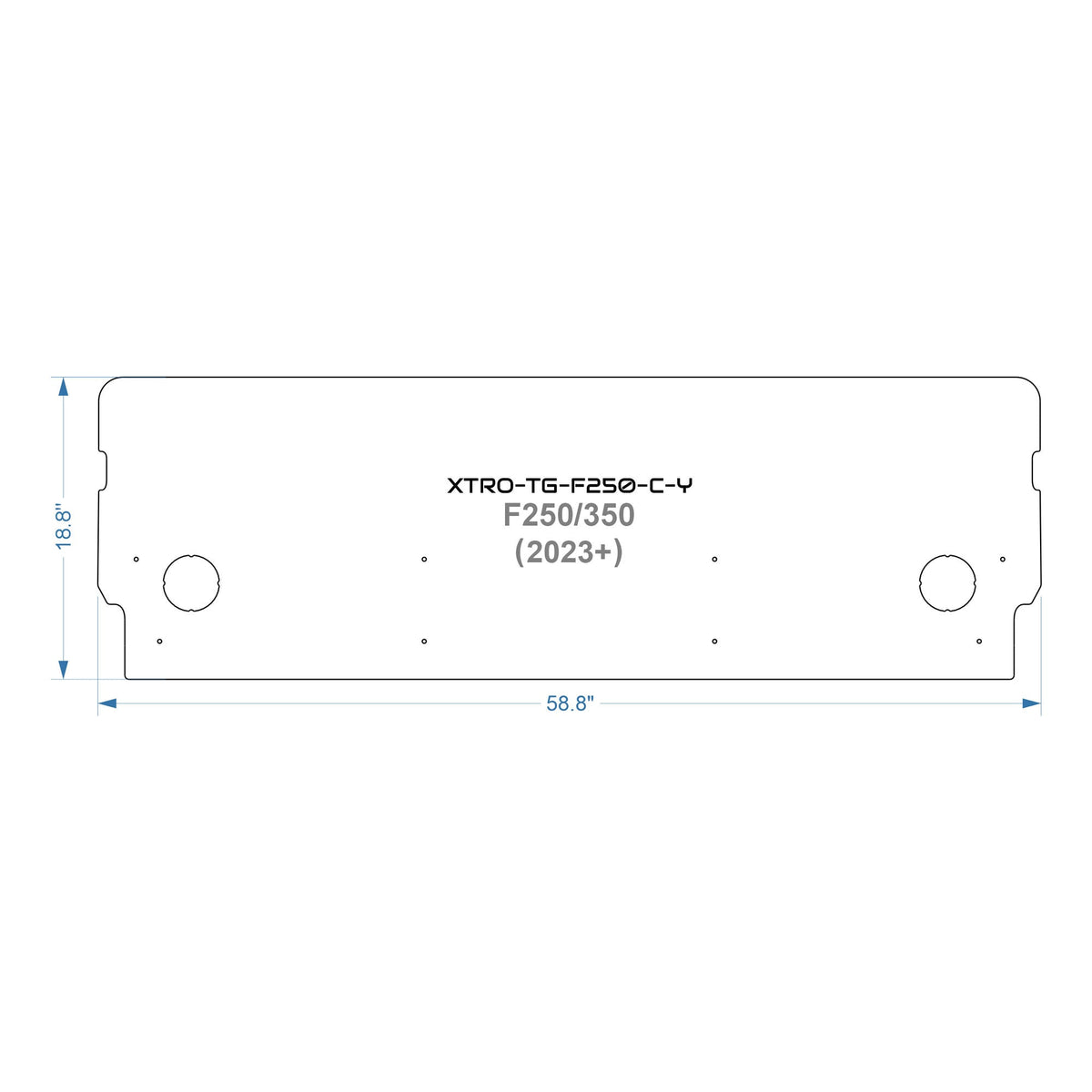 TrailGate Panel for Ford F-250/350 — Aluminum Tailgate Cover - Xtrusion Overland