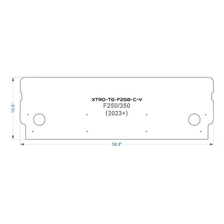 TrailGate Panel for Ford F-250/350 — Aluminum Tailgate Cover - Xtrusion Overland