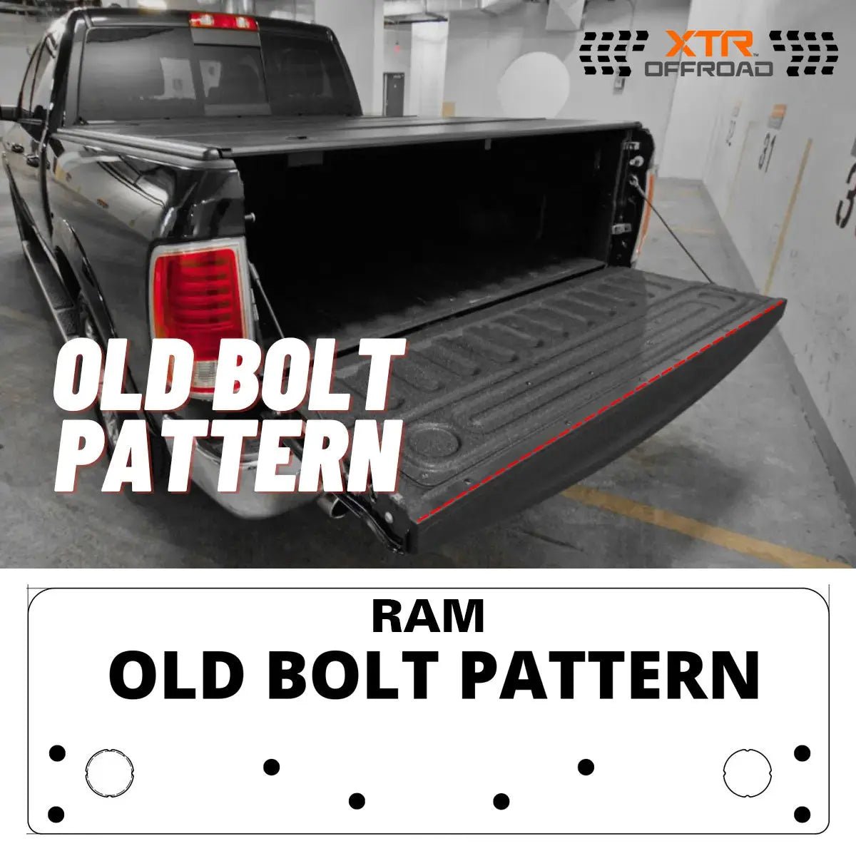 Ram Trucks Old Tailgate Bolt Pattern 1500/2500/3500 TrailGate Insert