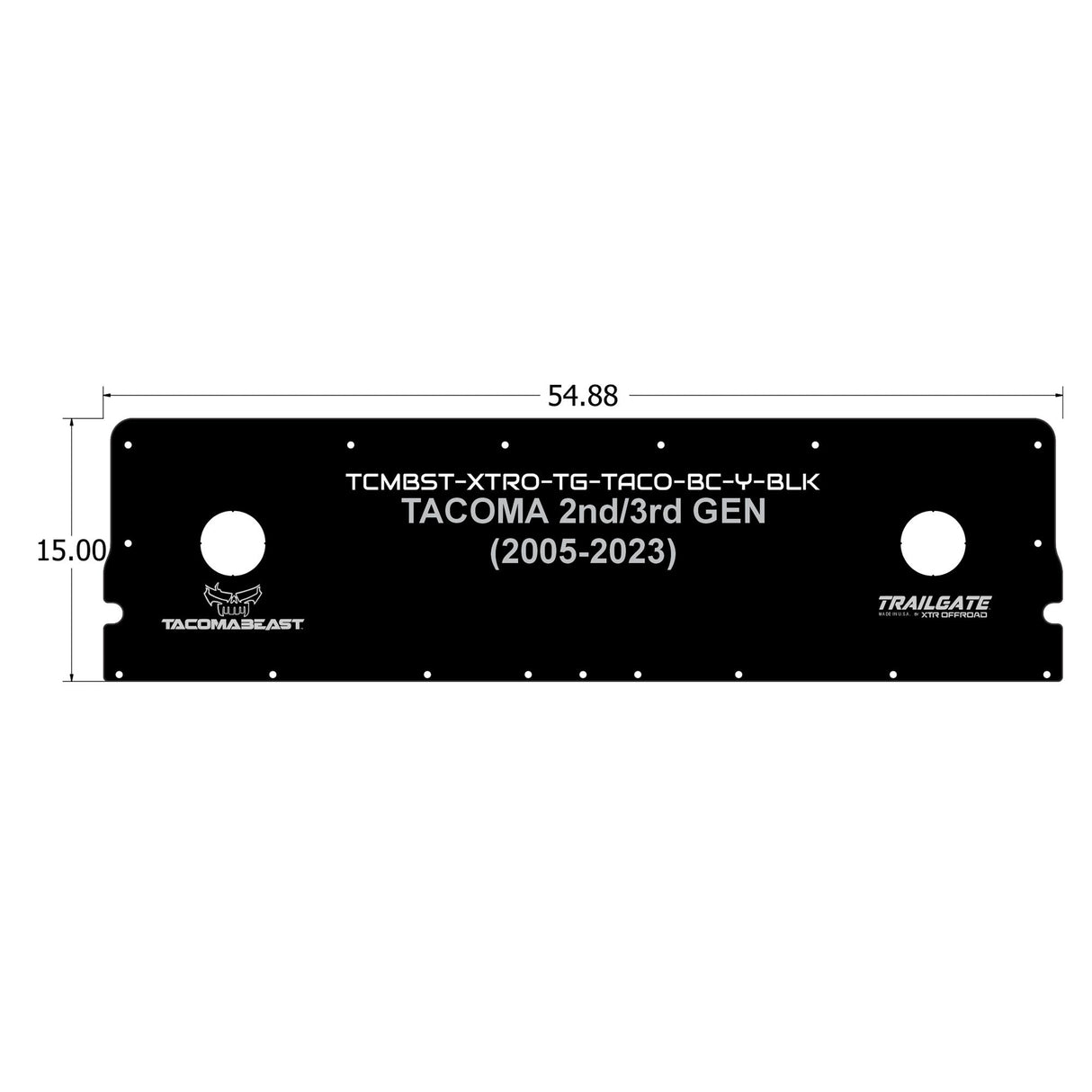 TrailGate Panel for Toyota Tacoma TACOMABEAST Edition - Xtrusion Overland