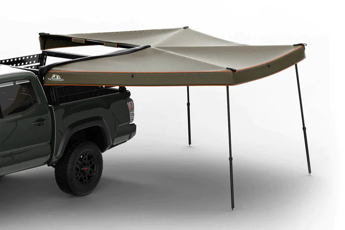270 DEGREE AWNING, COMPACT, DRIVER SIDE, C-CHANNEL ALUMINUM, OLIVE, BY TUFF STUFF OVERLAND