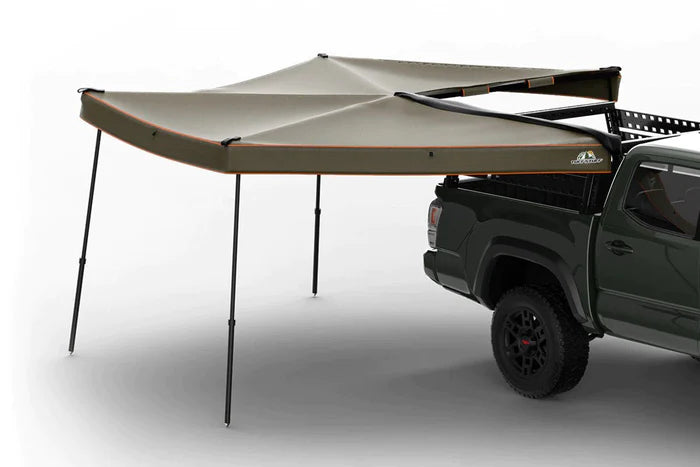 270 DEGREE AWNING, COMPACT, PASSENGER SIDE, C-CHANNEL ALUMINUM, OLIVE, BY TUFF STUFF OVERLAND