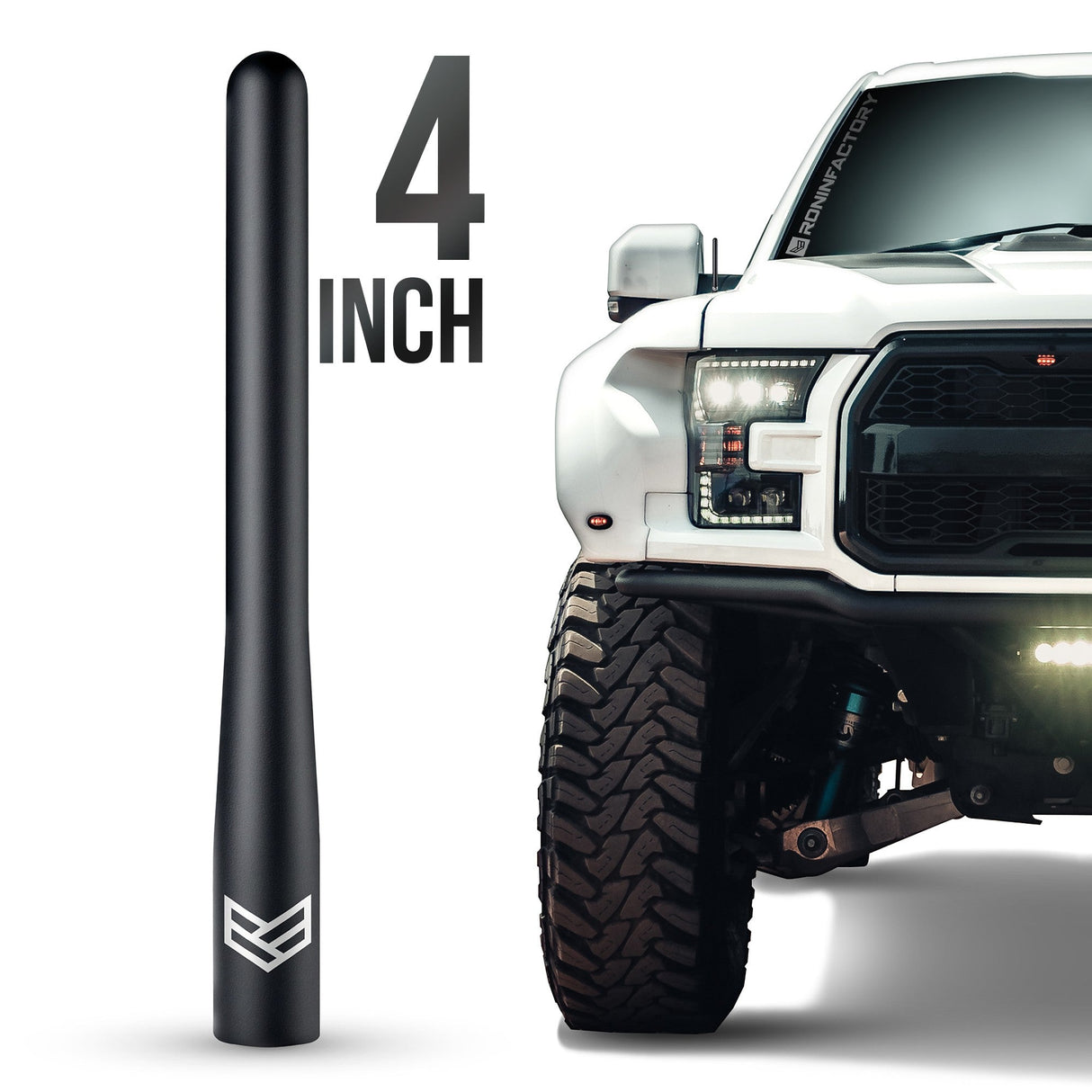 TUFFLOCK® SHORT ANTENNA FOR FORD (4 INCH) - Xtrusion Overland