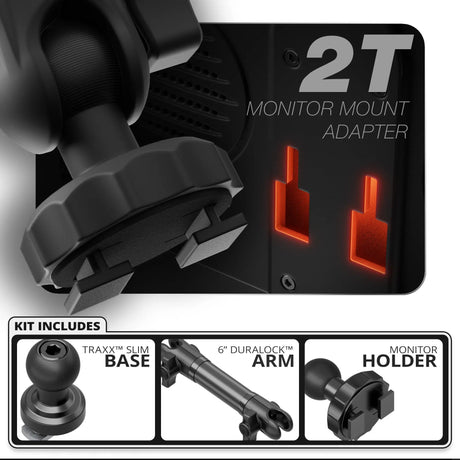 Tuner - 2T | Slim Track Base | 6" DuraLock Arm - Xtrusion Overland