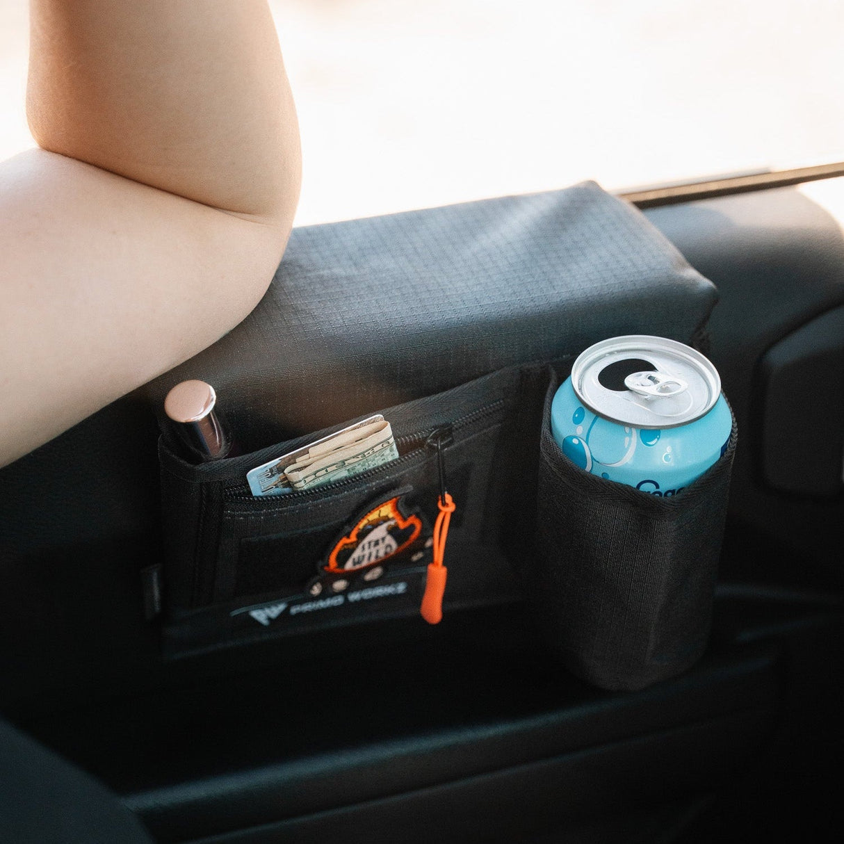 Universal Armrest with Cupholder - Xtrusion Overland
