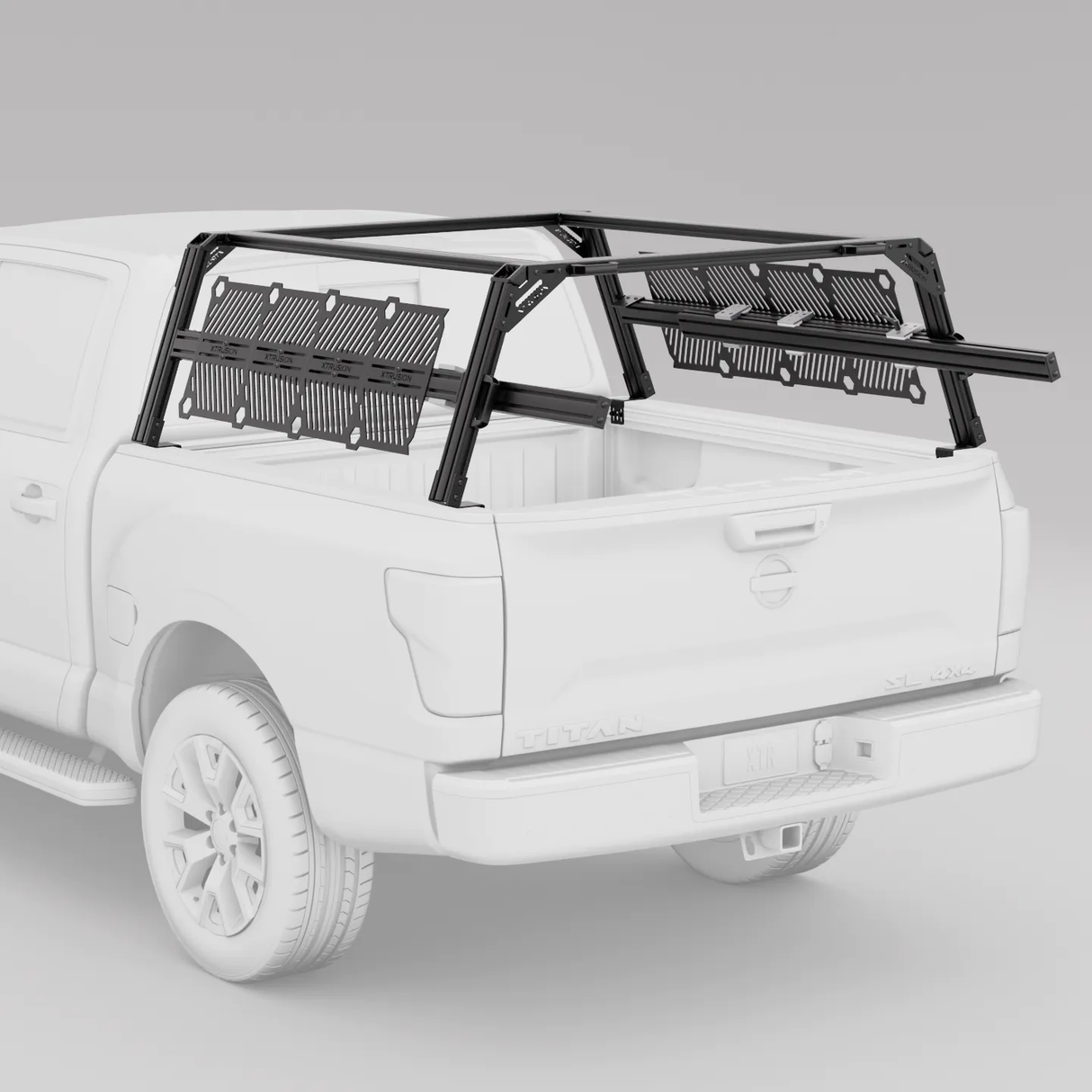 XTR1 Bed Rack for Nissan Titan – View 10 | Xtrusion Overland